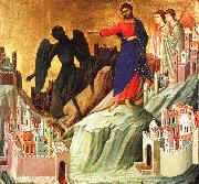 Duccio di Buoninsegna Temptation on the Mount oil painting reproduction